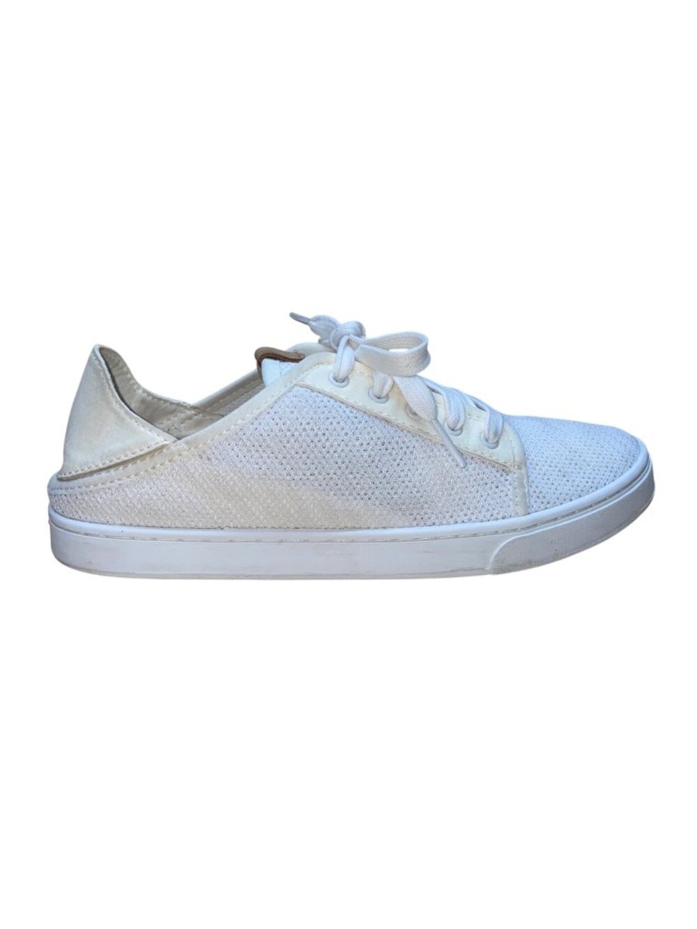 Olukai Women’s White Pehuea Li Mesh Comfort Sneakers Size 7.5